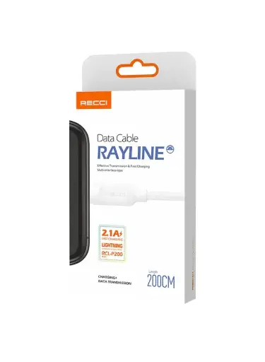 [6955482576199] RECCI CABLE P200 IPHONE (WHITE)